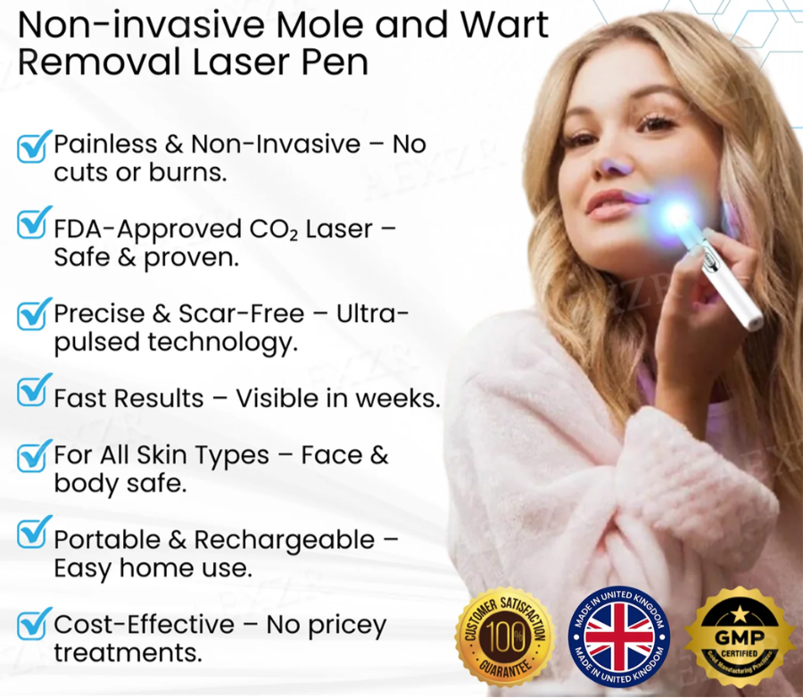 Bkenda® Non-Invasive Mole and Wart Removal Laser Pen